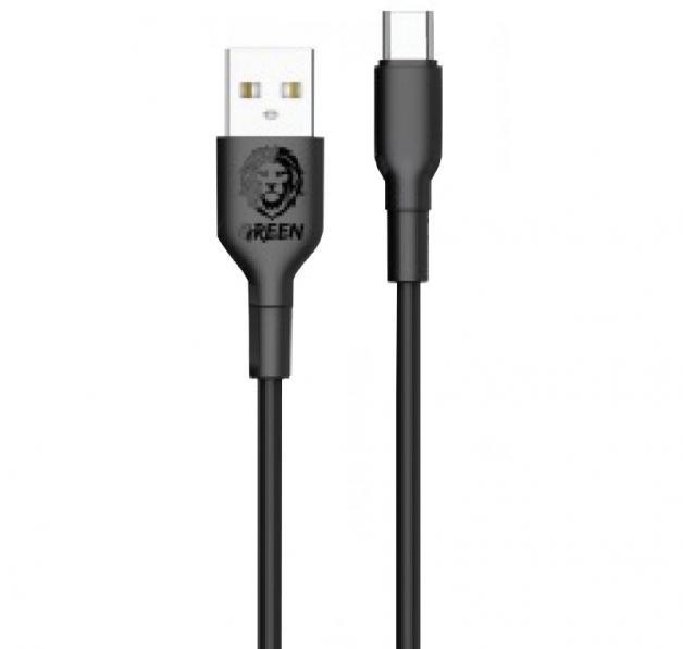 کابل USB Type-C گرین USB- A to Type- C USB Cable سه متری Green USB- A to Type- C USB Cable 3M